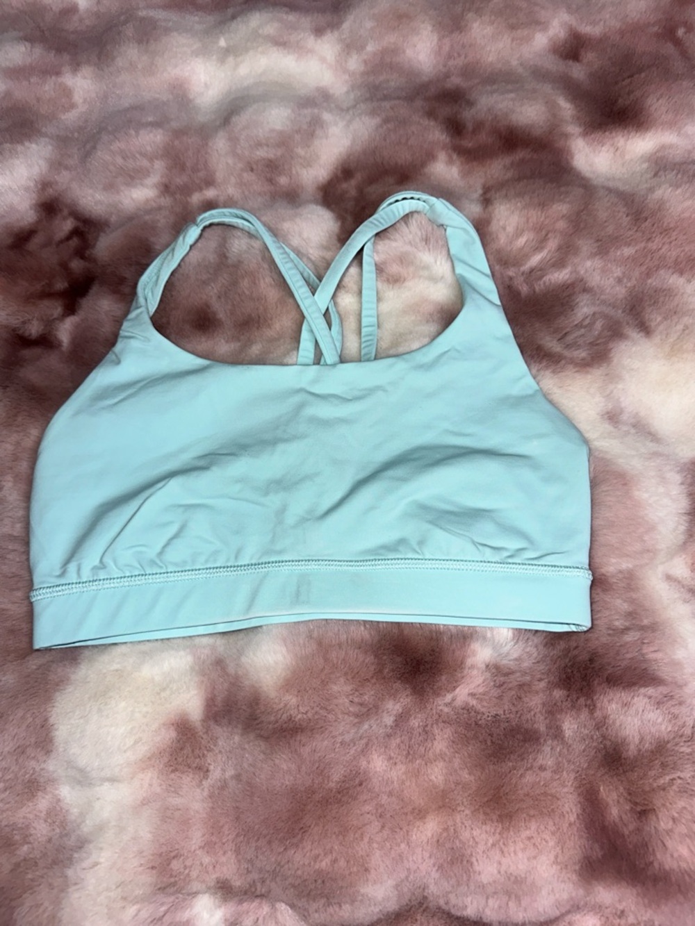 lululemon athletica Light Blue Crisscross Sports Bra